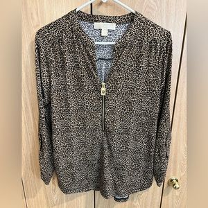 Michael Kors Leopard Blouse - M